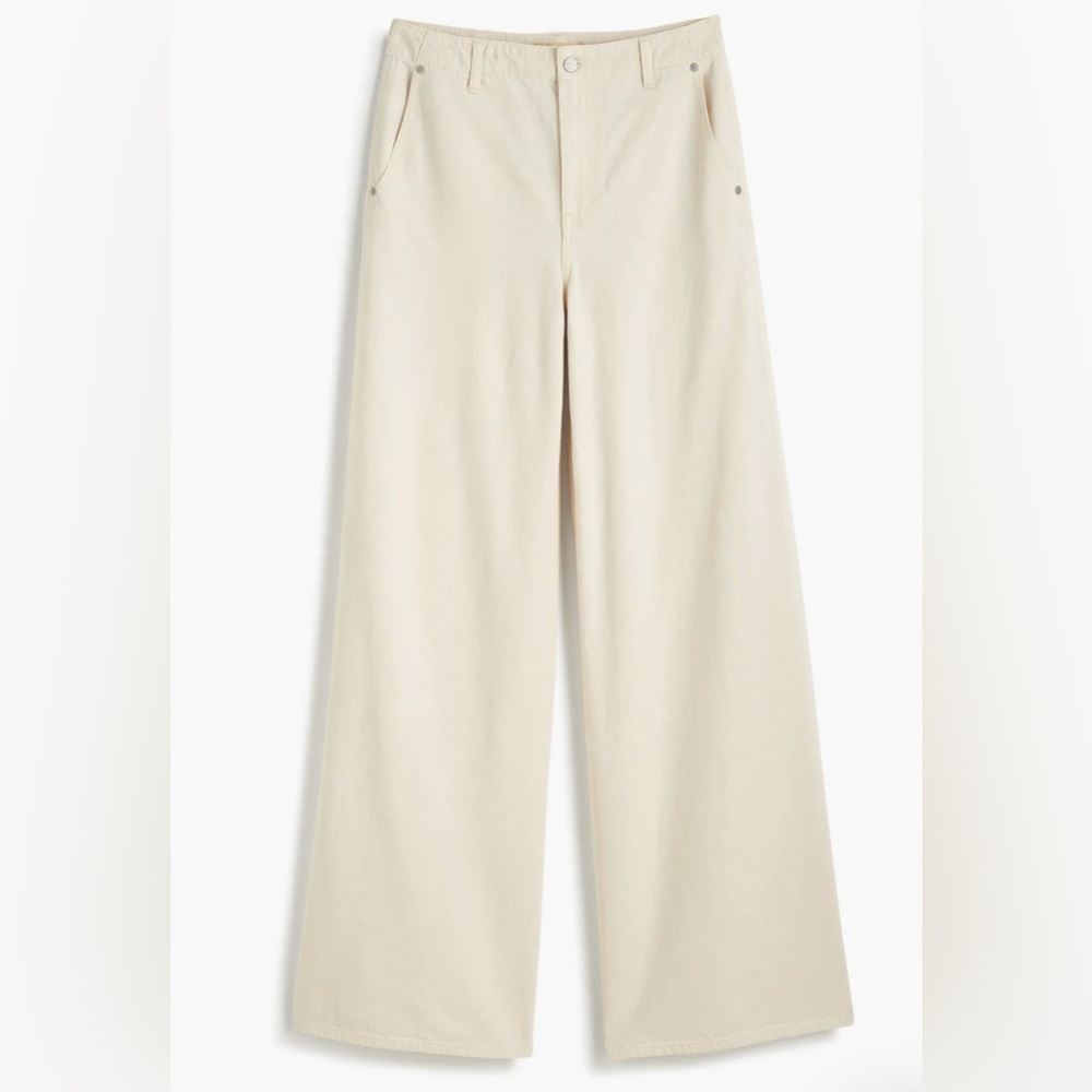 Madewell Sweep Wide Leg Jeans,
Vintage Ivory, 28 NWT